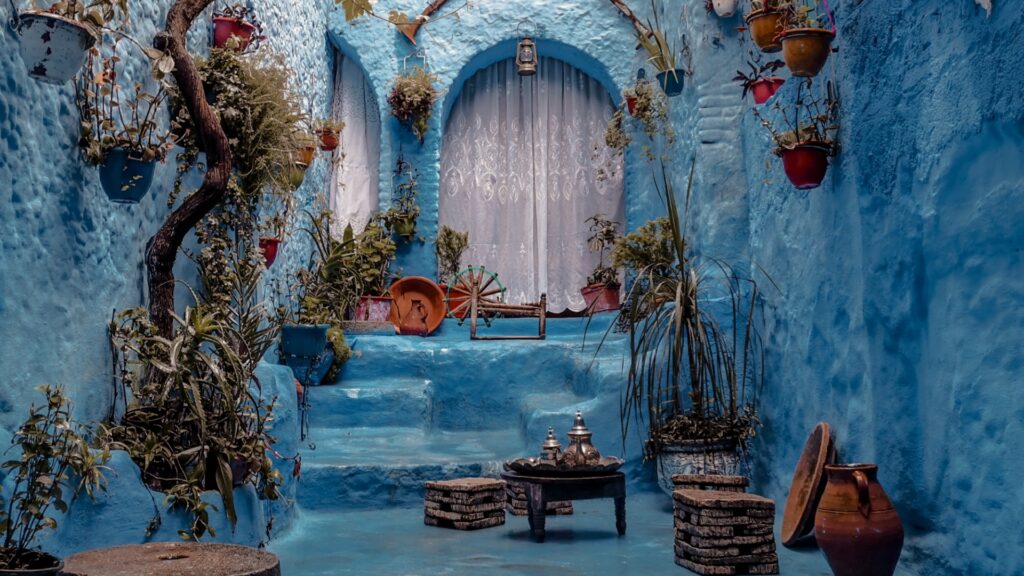 Calles azules de Chefchaouen, destino imprescindible en viajes a Marruecos