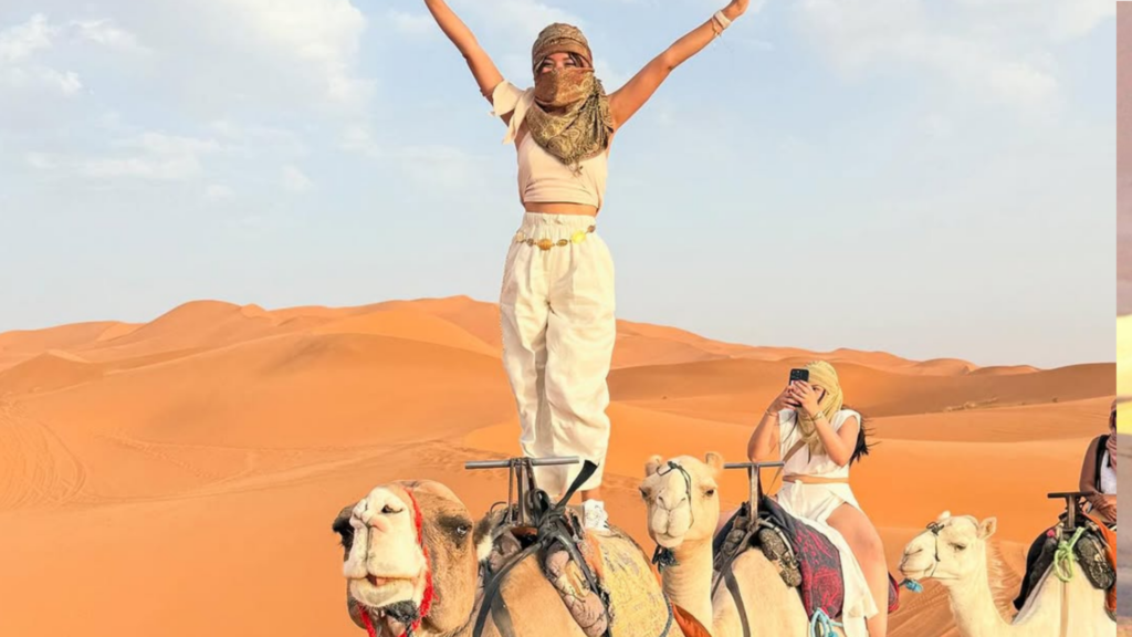 Aventura en quad por el desierto del Sahara en Marruecos recorriendo las dunas cerca de Merzouga