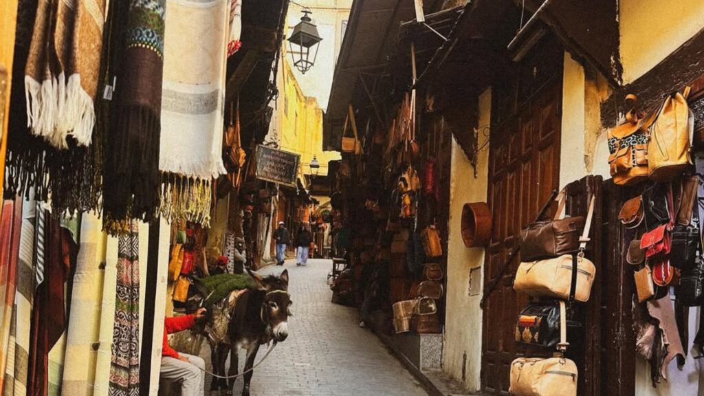 Marrakech en un tour desde Casablanca por Marruecos, explorando la ciudad imperial con su medina, zocos y ambiente tradicional